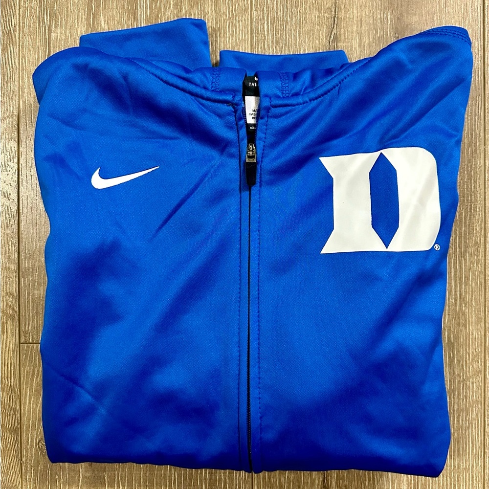 Nike Duke Blue Zip-Up Jacket with Logo (XL)